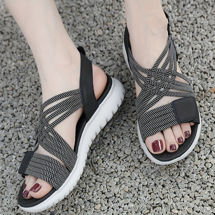 Soline | Sandalias deportivas y elegantes con suela alta