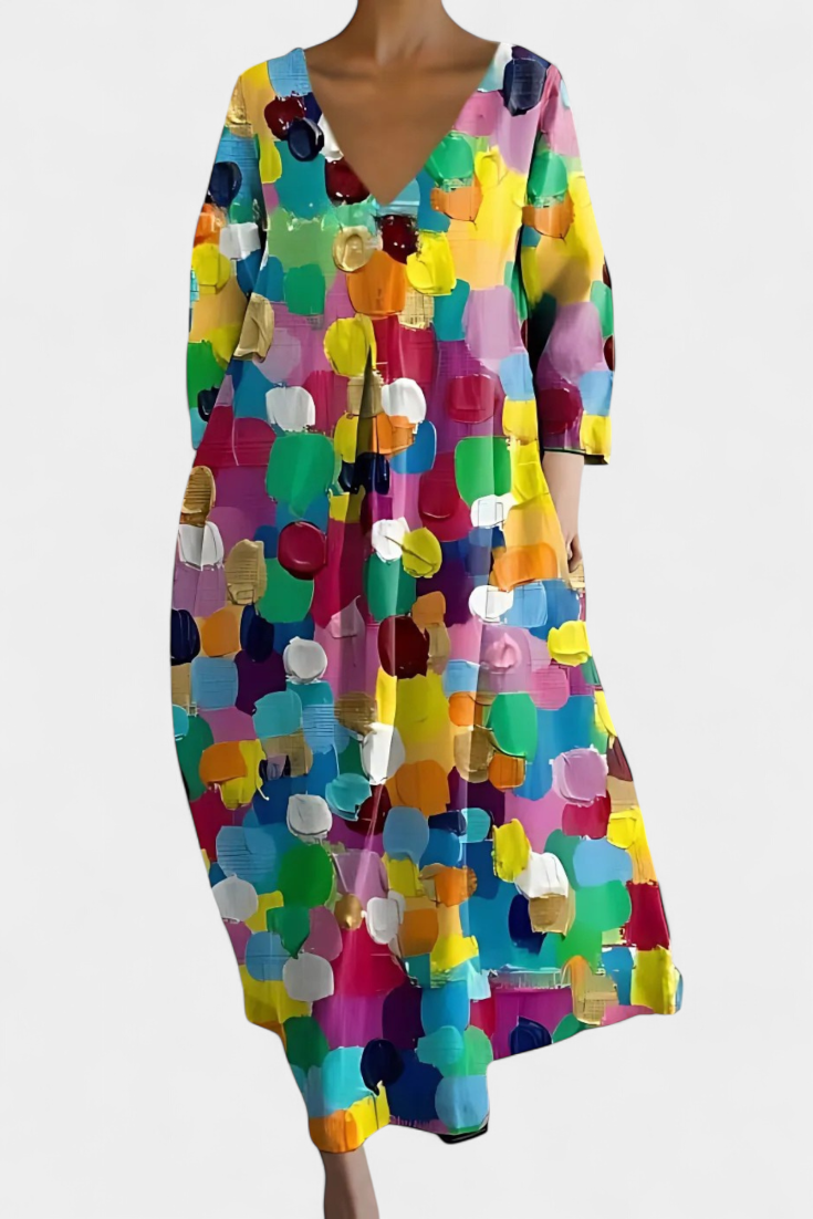 Isalinde | Vestido cómodo con escote en V