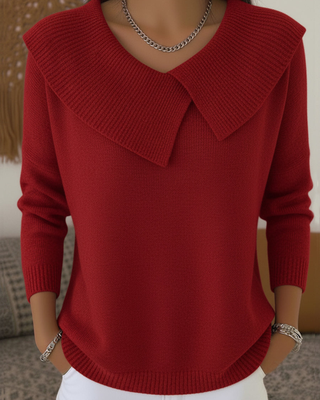 LUCIA™ | JERSEY DE LANA CON CUELLO SUAVE