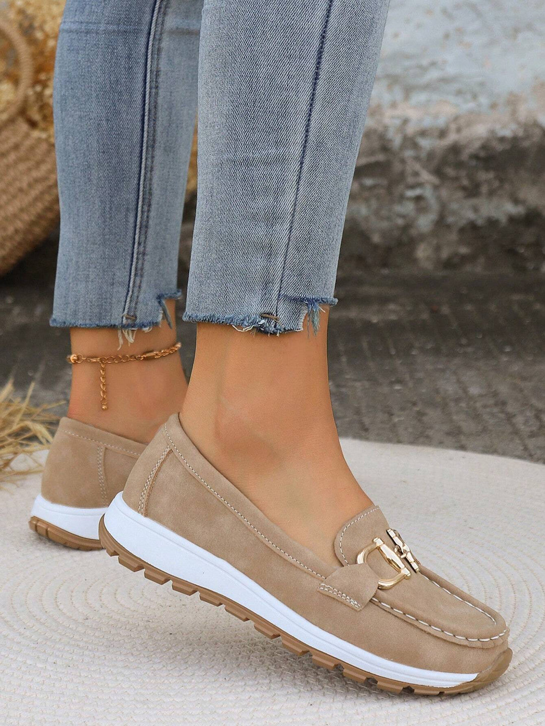 Ellie - Mocasines planos con hebilla