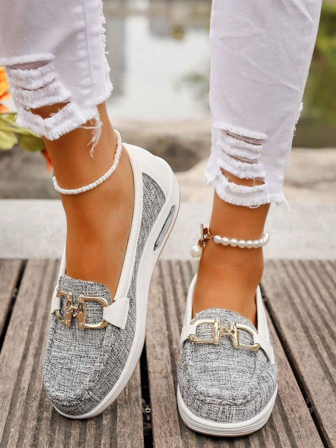 Ellie - Mocasines planos con hebilla