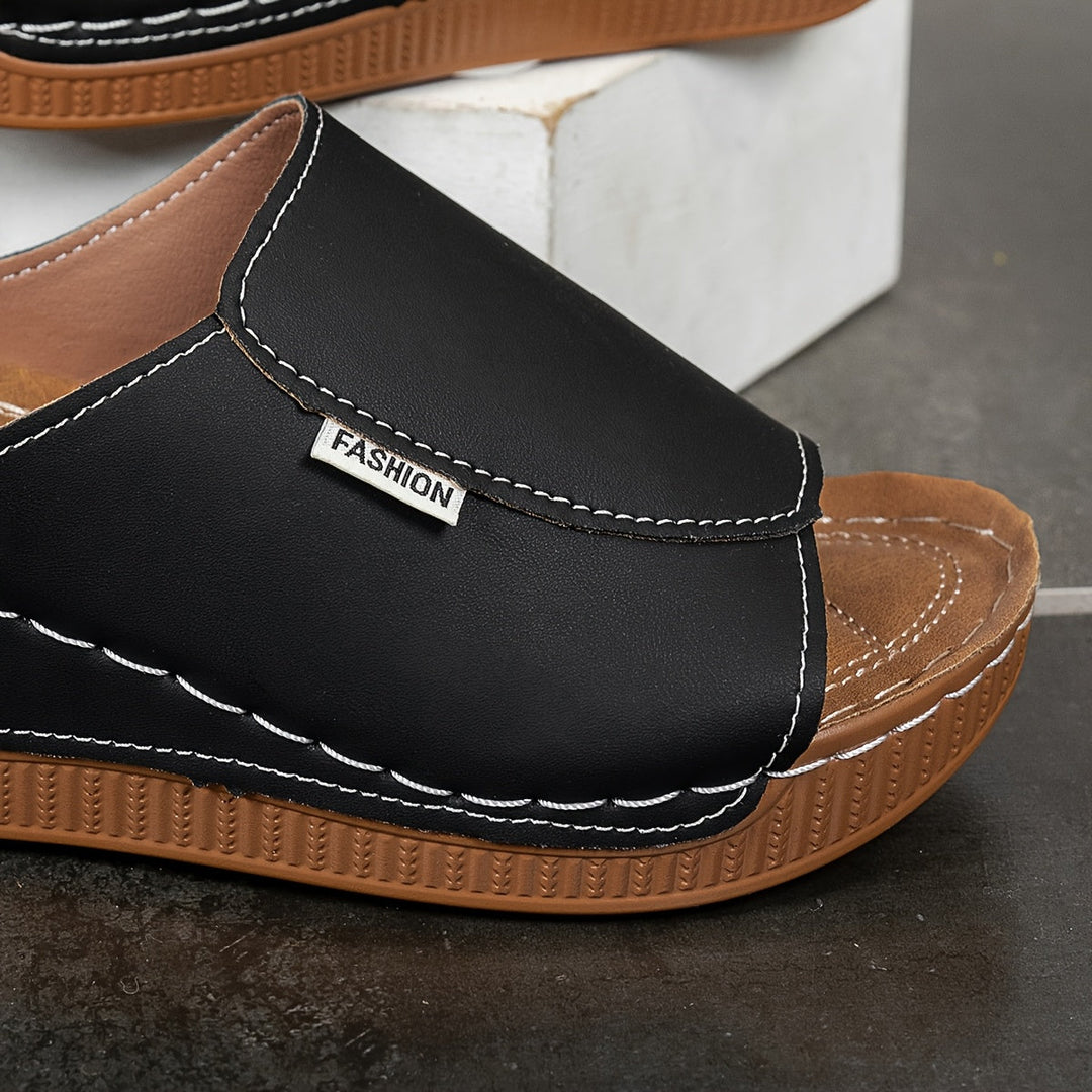 Isabelle | Mules de cuña cómodas
