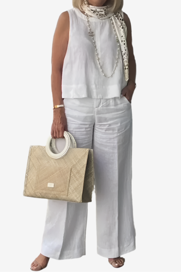 Elle | Conjunto de lino de dos piezas