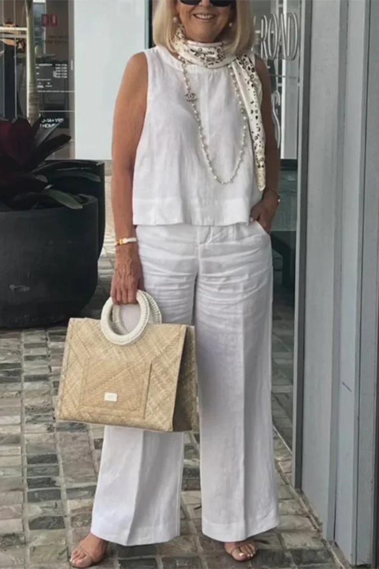 Elle | Conjunto de lino de dos piezas