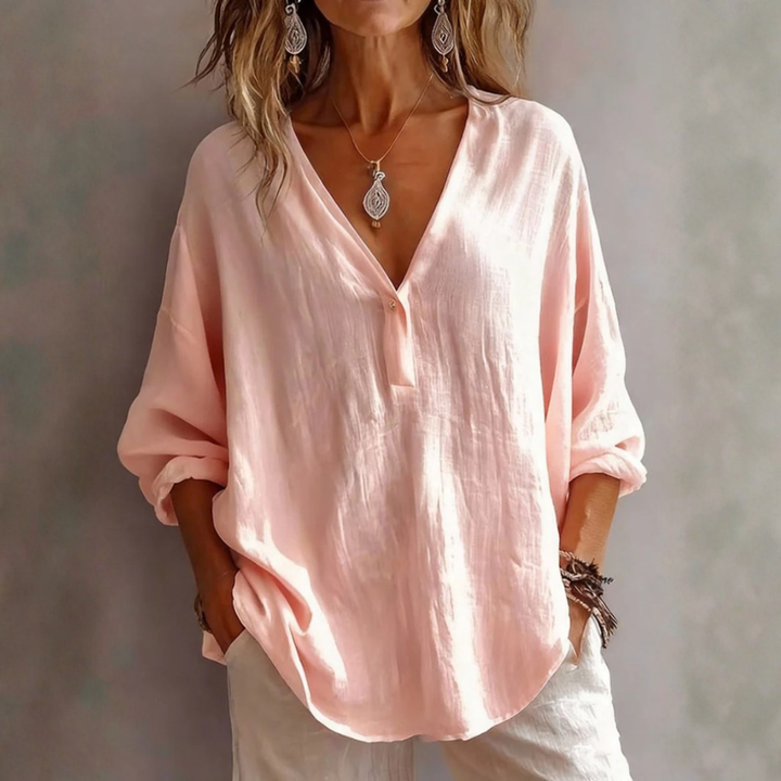 Scarlett | Blusa elegante con escote en V
