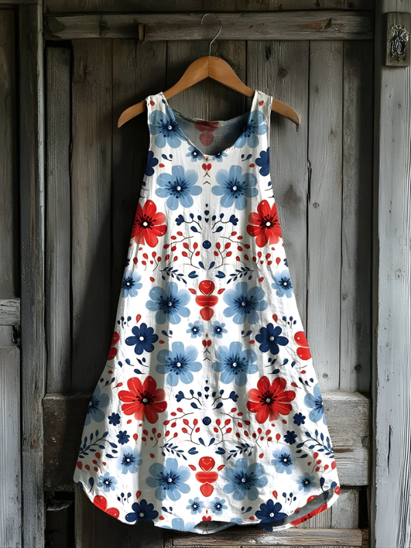 Vestido de tanque Art Bloom de Verano