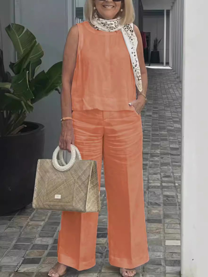 Elle | Conjunto de lino de dos piezas