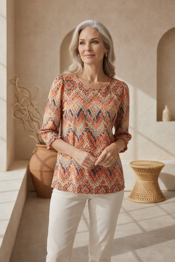 Kaela - Printed Charm Top