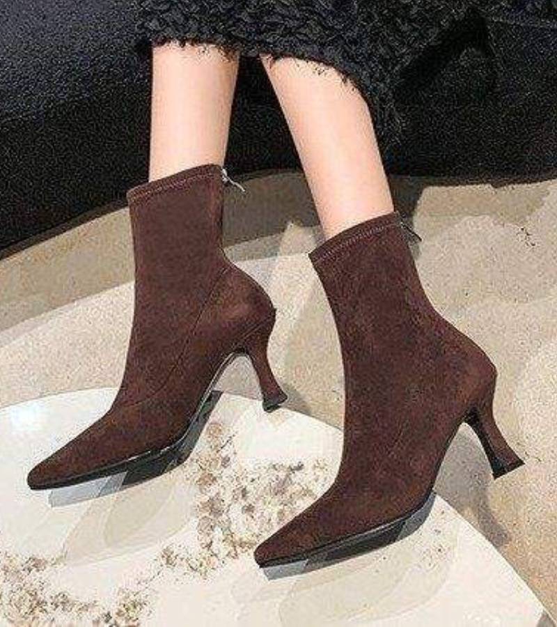 Fulvia | Bottines minimalistes en cuir à talon moyen