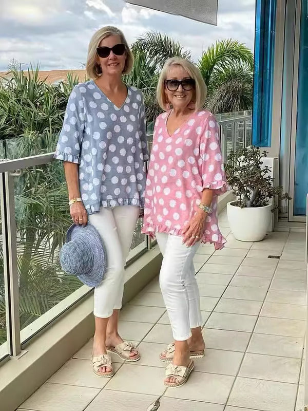 Bloomie - Stylish V-Neck Blouse