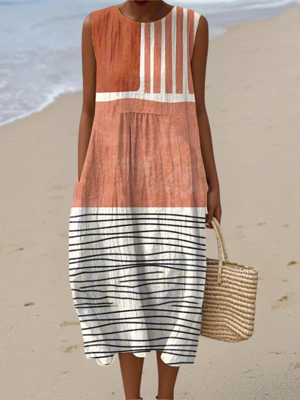 Vestido Midi Rayado Skye™