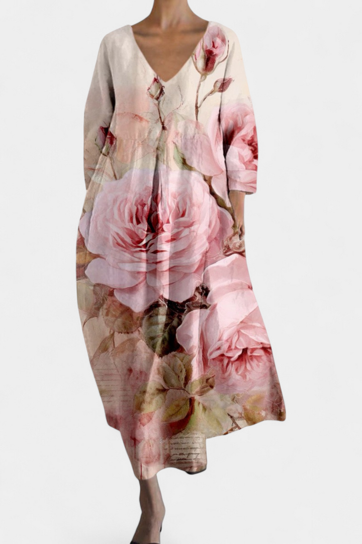 Isalinde | Vestido cómodo con escote en V
