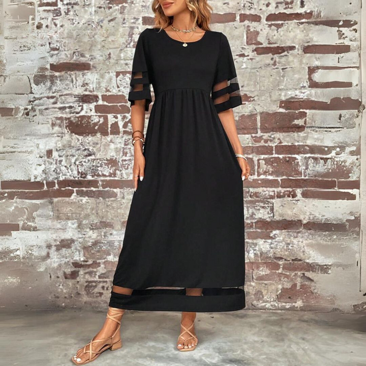 Aubrey™ – Vestido midi favorecedor que alisa la barriga
