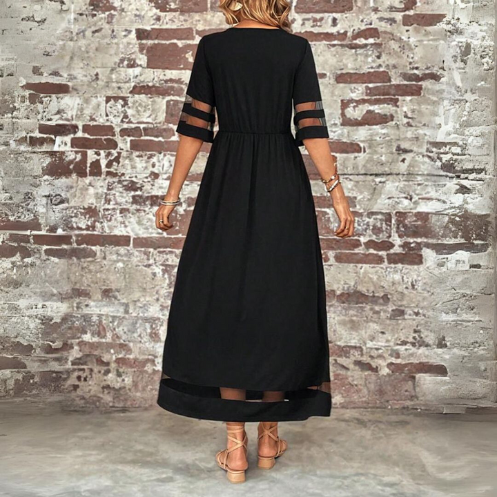 Aubrey™ – Vestido midi favorecedor que alisa la barriga