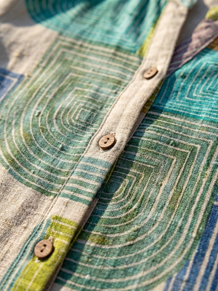 Fenella | Vestido de Manga Corta con Escote en V y Largo a la Rodilla