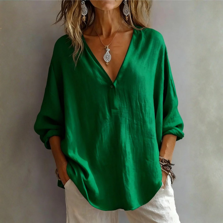 Scarlett | Blusa elegante con escote en V
