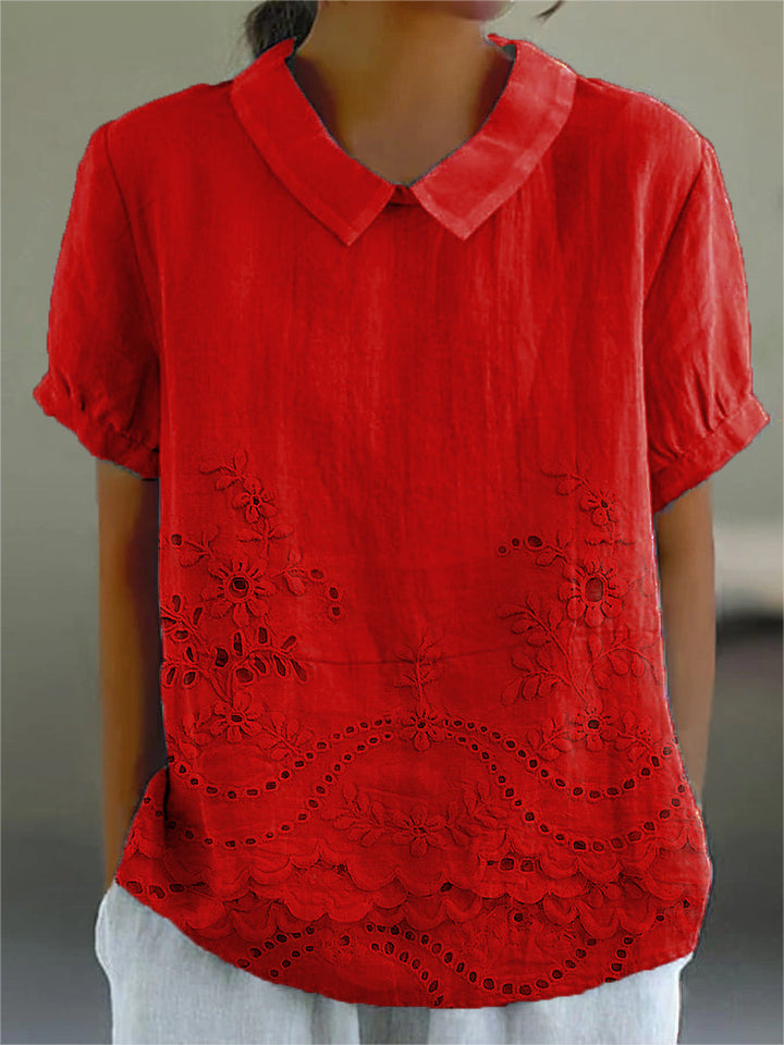 Lily | Camisa bordada con flores