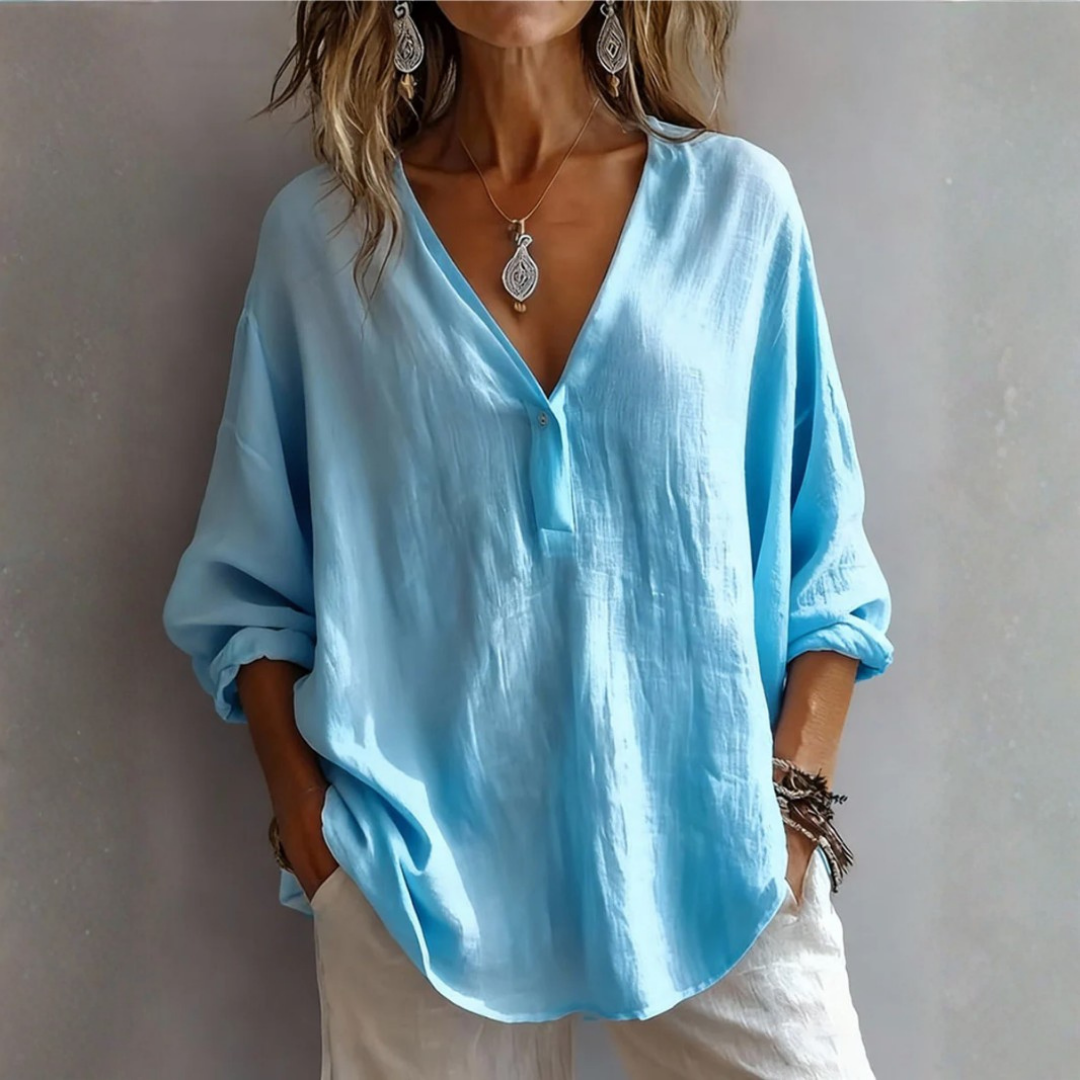Scarlett | Blusa elegante con escote en V