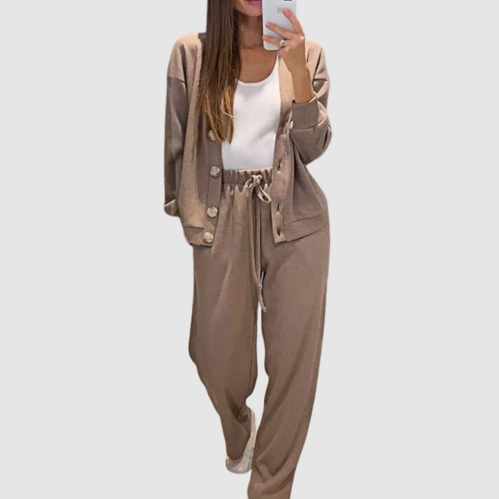 Elle | Conjunto de comodidad de 2 piezas de punto