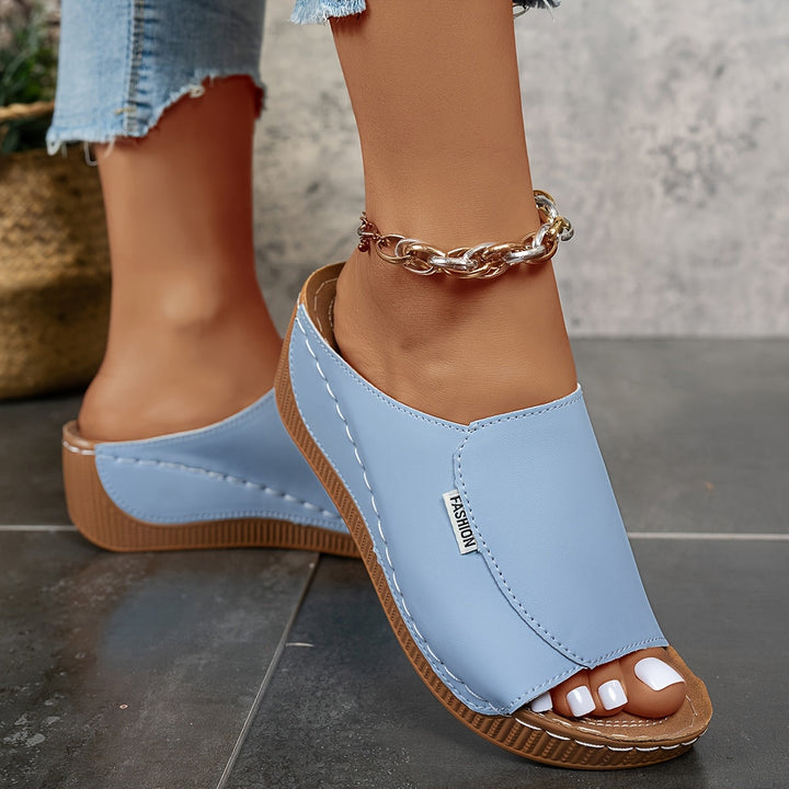 Isabelle | Mules de cuña cómodas