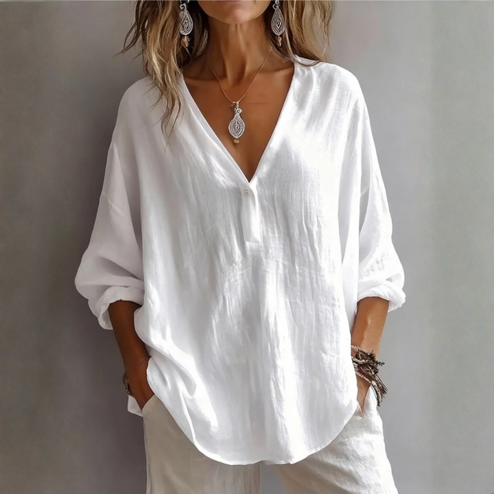 Scarlett | Blusa elegante con escote en V