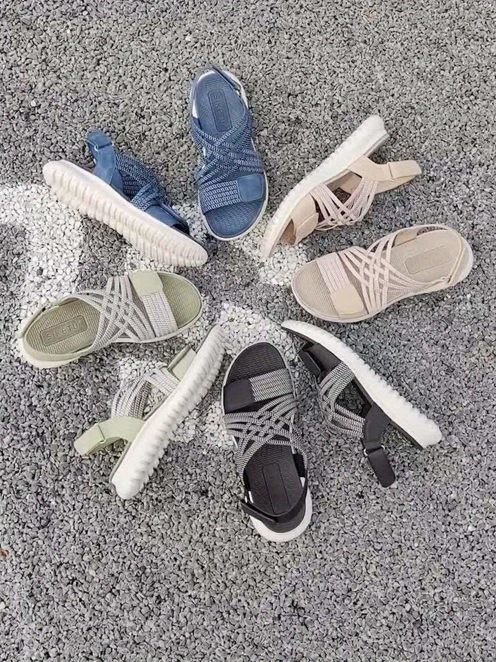 Soline | Sandalias deportivas y elegantes con suela alta
