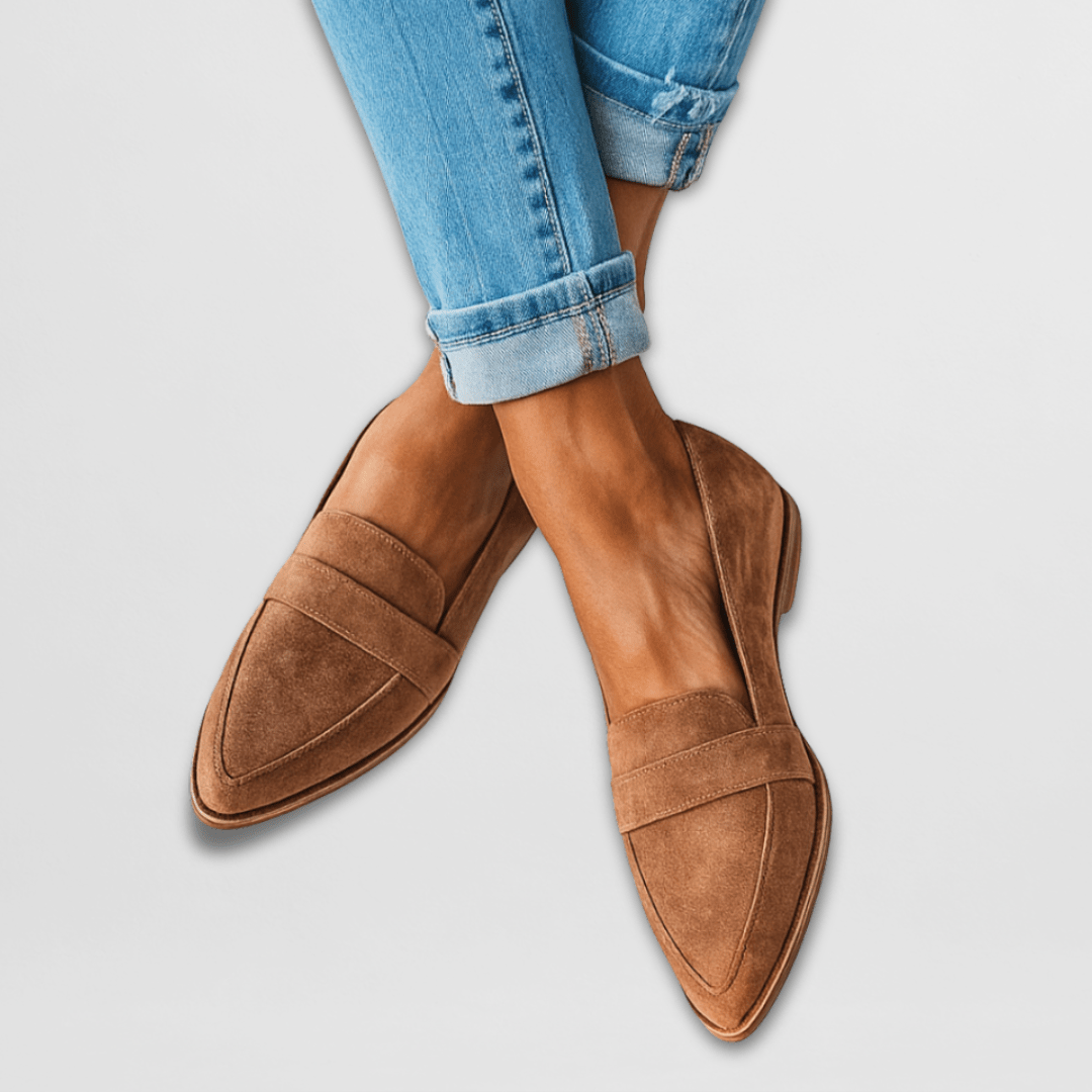 Elena | Mocasines ortopédicos suaves de ante