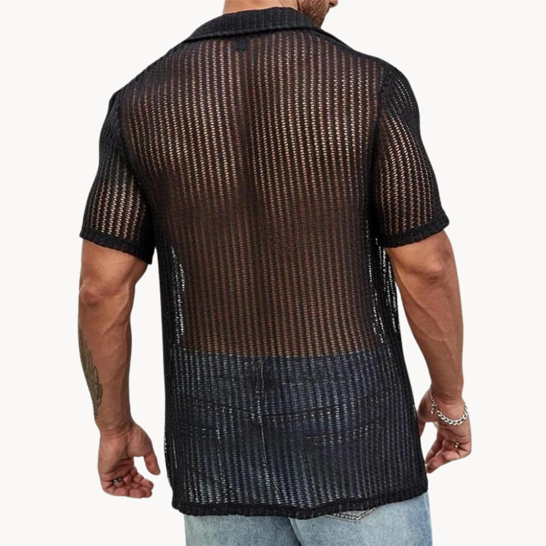 Rodrigo | Camisa calada de manga corta
