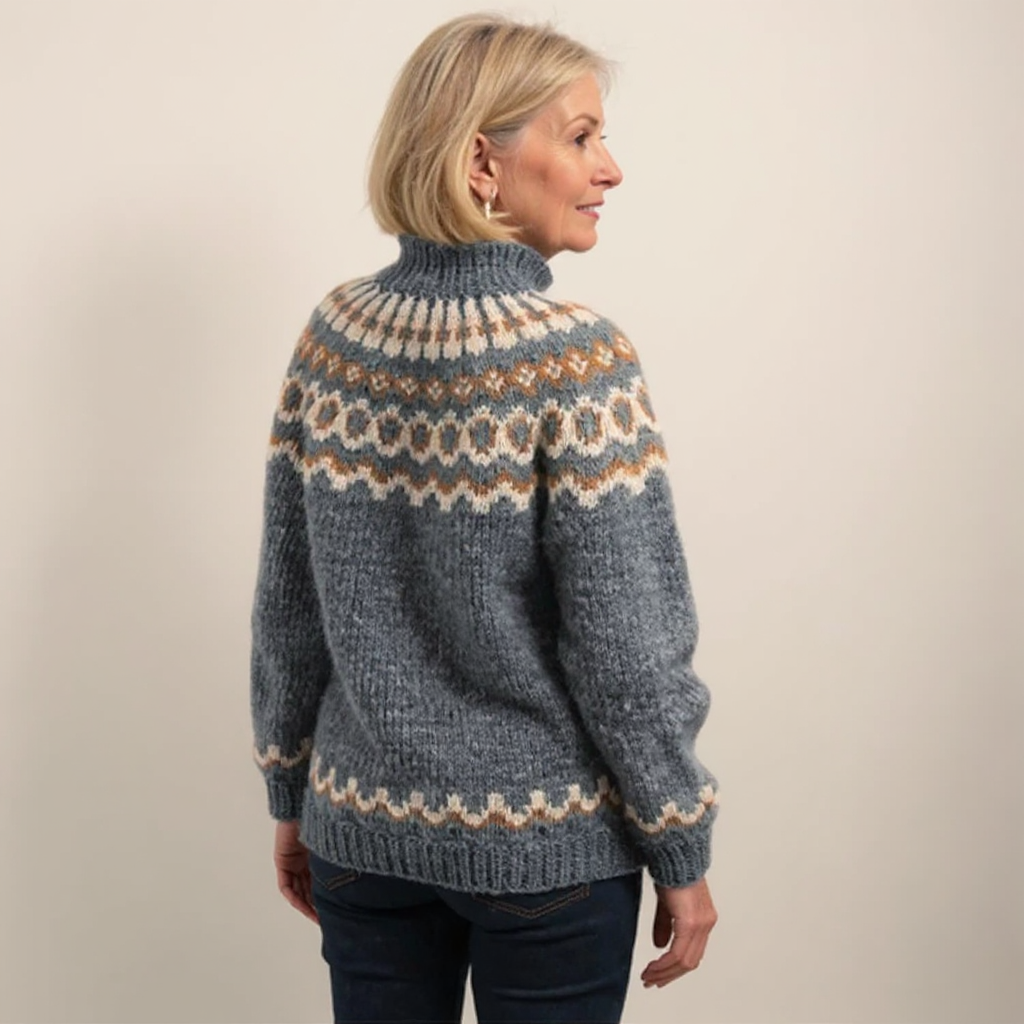 CARLA™ | SUÉTER VINTAGE DE PUNTO ISLANDÉS