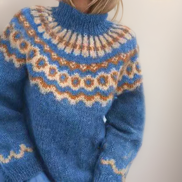 CARLA™ | SUÉTER VINTAGE DE PUNTO ISLANDÉS