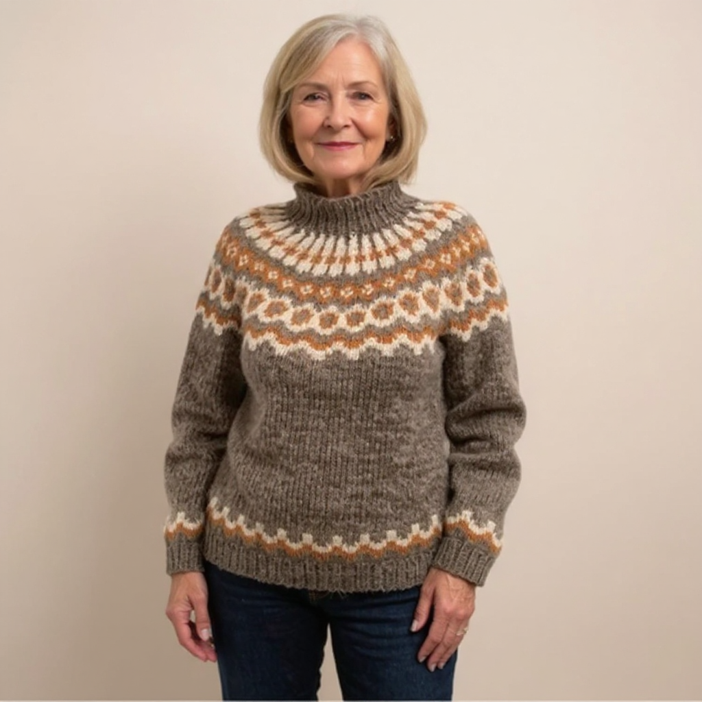 CARLA™ | SUÉTER VINTAGE DE PUNTO ISLANDÉS