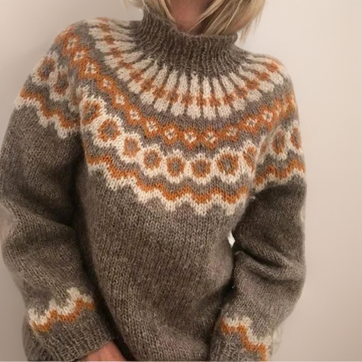 CARLA™ | SUÉTER VINTAGE DE PUNTO ISLANDÉS