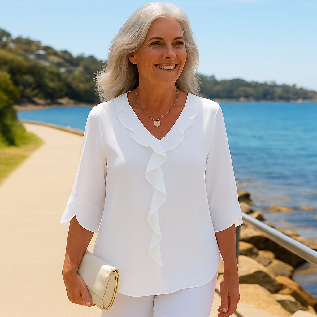 Florisa | Blusa Everyday Elegance: suave, transpirable y favorecedora