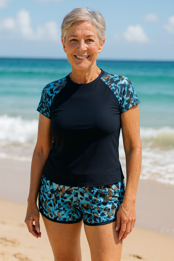 CostaHaven | Conjunto de tankini con protección UV: confianza protegida del sol y comodidad durante todo el día