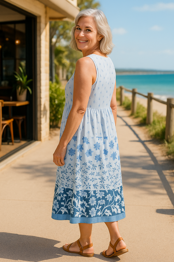 Evelane | Vestido midi Flow: donde la comodidad se une a la confianza