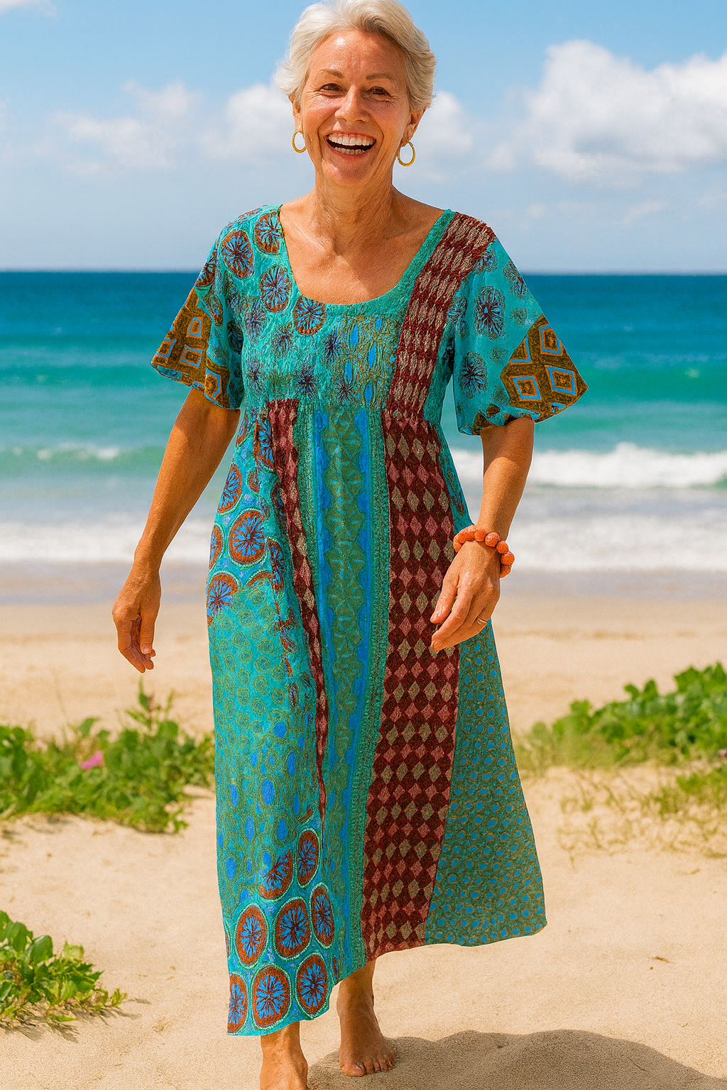 Althea| Vestido maxi cómodo: comodidad favorecedora para todos los días