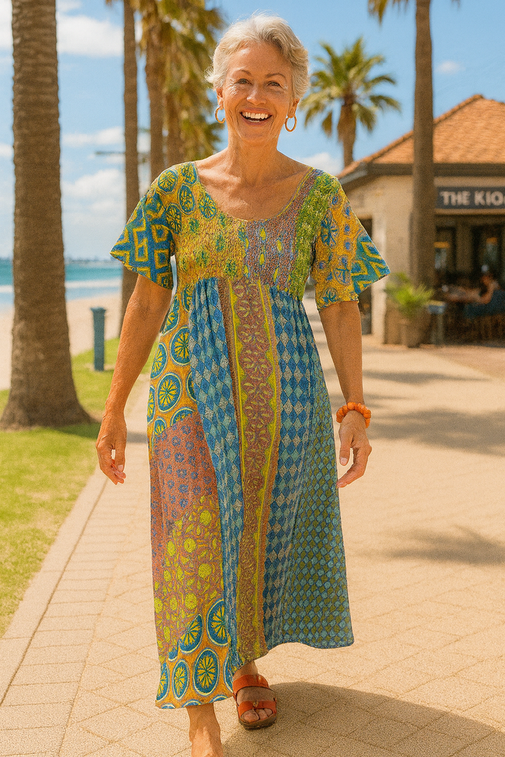 Althea| Vestido maxi cómodo: comodidad favorecedora para todos los días