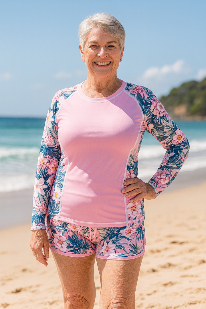 Elaine | Conjunto de tankini con protección solar UPF 50+