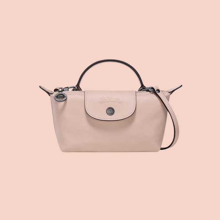 MINI BOLSO DE PIEL LONGCHAM | ROSA