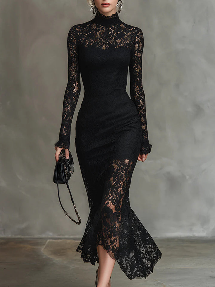 Veronika | Vestido de Noche en Encaje Floral