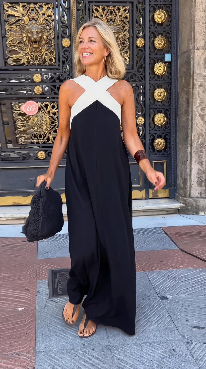 Delphine | Vestido con corte cruzado + Sandalias gratis