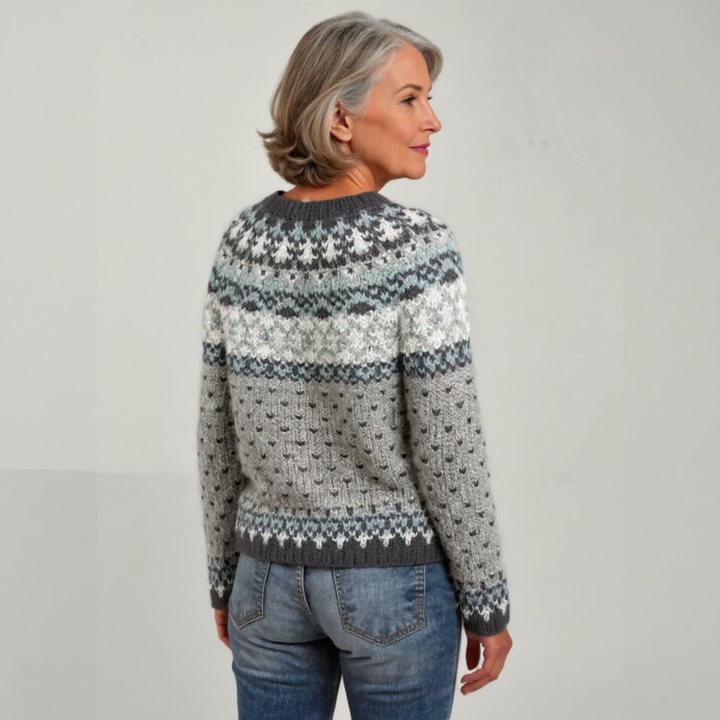 ERIKA™ | SUÉTER VINTAGE DE PUNTO ISLANDÉS