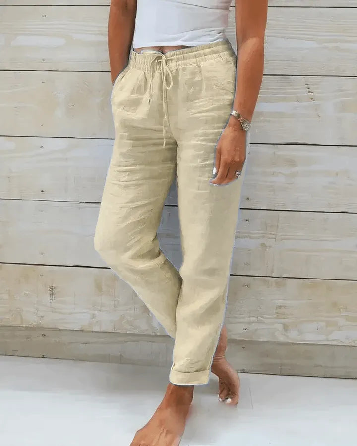 Evie | Pantalones de Lino Livianos