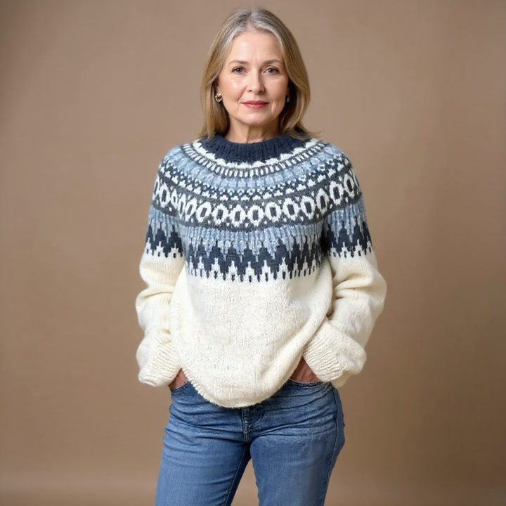 JANET™ | SUÉTER VINTAGE DE PUNTO ISLANDÉS