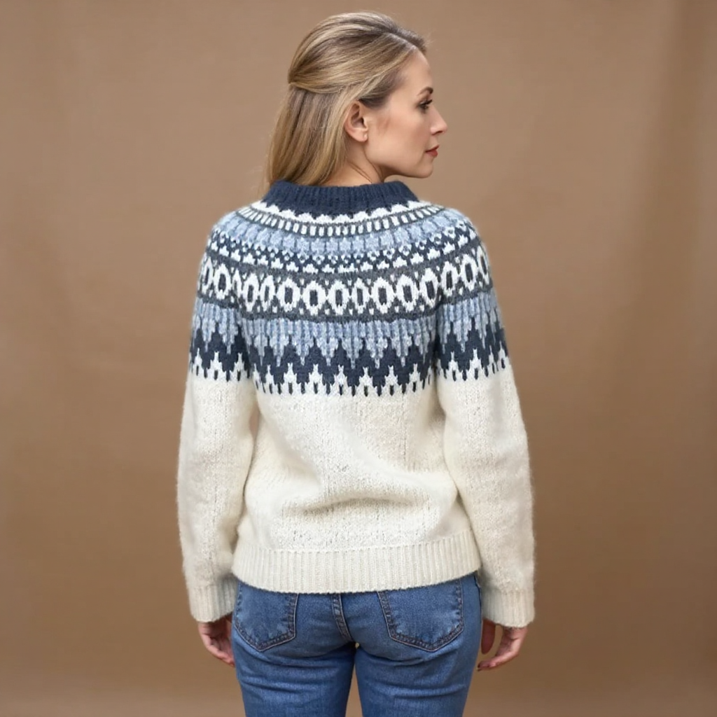 JANET™ | SUÉTER VINTAGE DE PUNTO ISLANDÉS
