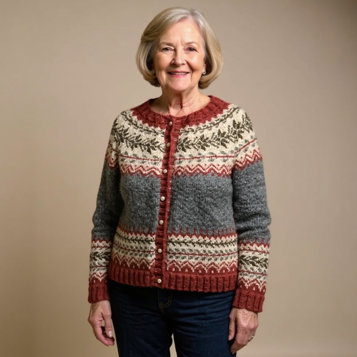 JESSICA™ | CÁRDIGAN VINTAGE DE PUNTO ISLANDÉS