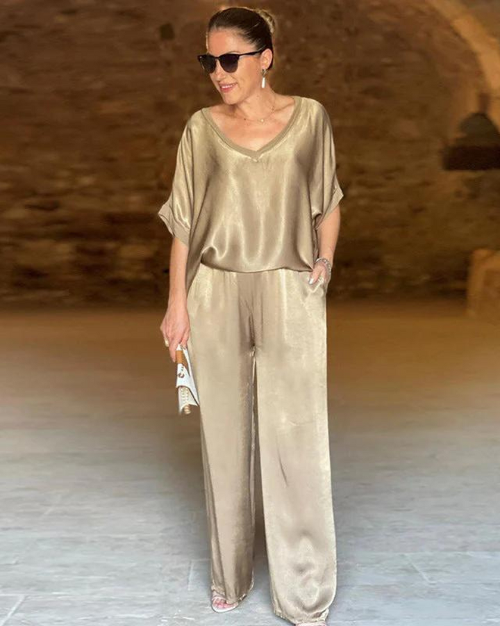 Elle | Conjunto de 2 piezas holgado y chic