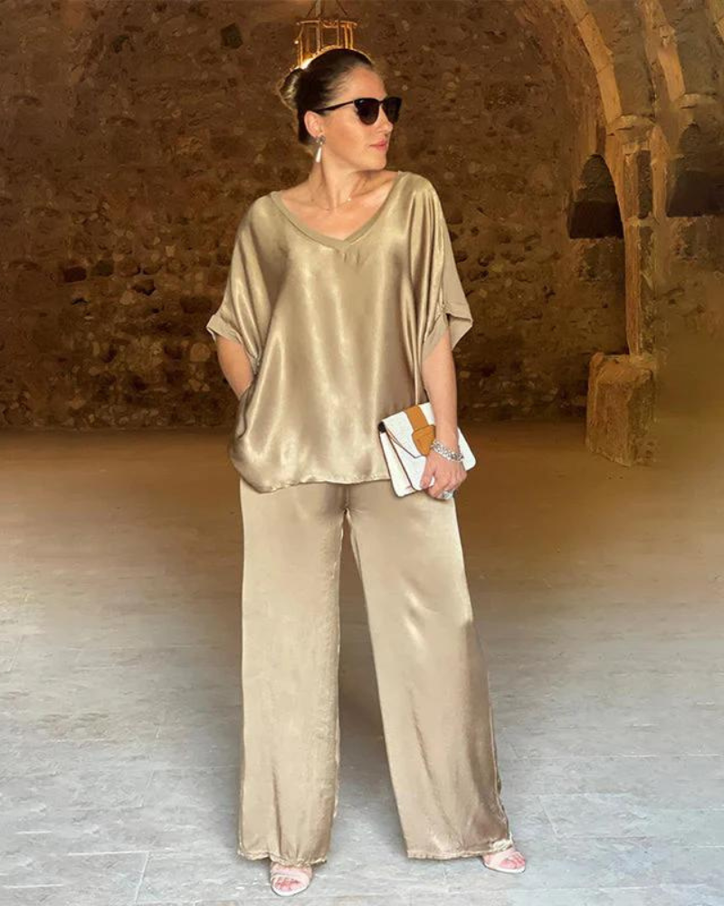 Elle | Conjunto de 2 piezas holgado y chic