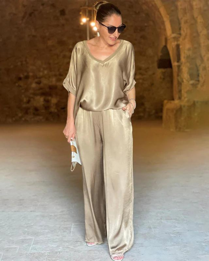 Elle | Conjunto de 2 piezas holgado y chic