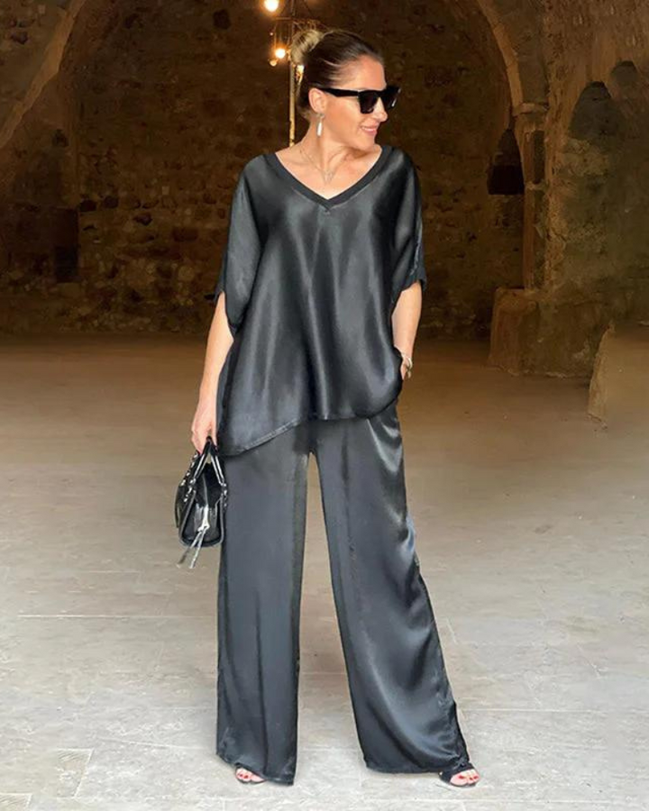 Elle | Conjunto de 2 piezas holgado y chic